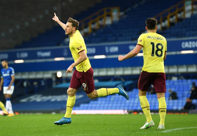 Chris Wood has scored six goals for Burnley this season