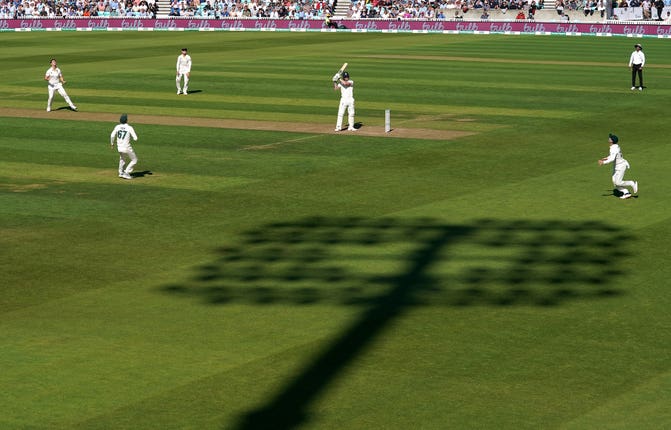 Stokes could only watch as he was dismissed