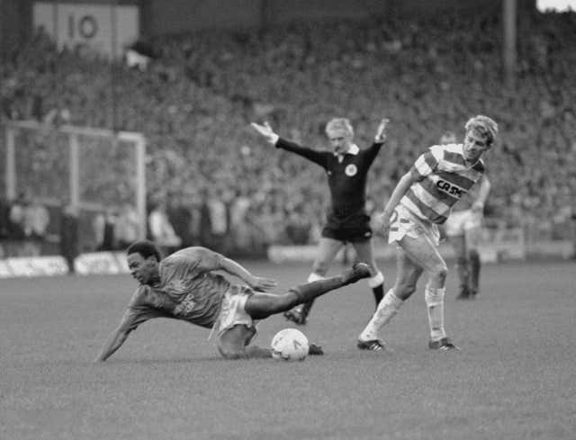Mark Walters in action for Rangers against Celtic