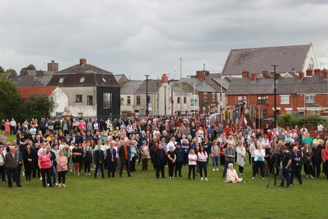 Chloe Mitchell funeral mourners