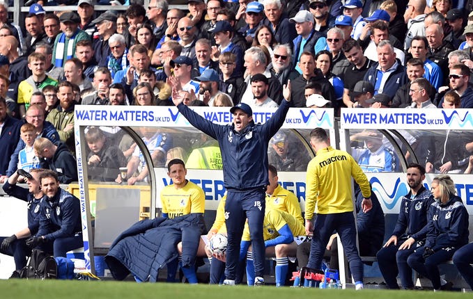 Bristol Rovers manager Joey Barton