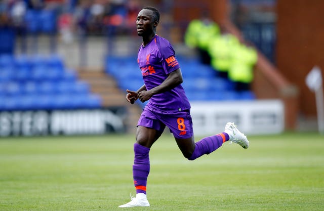 Keita has been in pre-season action for Liverpool after formally completing his move to the club on July 1 (Martin Rickett/PA).