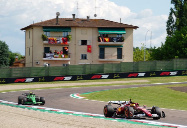 Hamilton drives at Imola