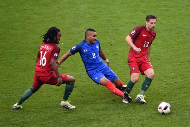 Renato Sanches, left, played in the final in 2016