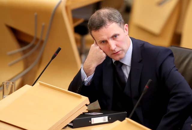 Justice Secretary Michael Matheson was defended by the First Minister