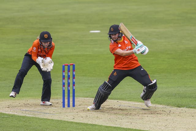 Kathryn Bryce in action in the Rachael Heyhoe Flint Trophy