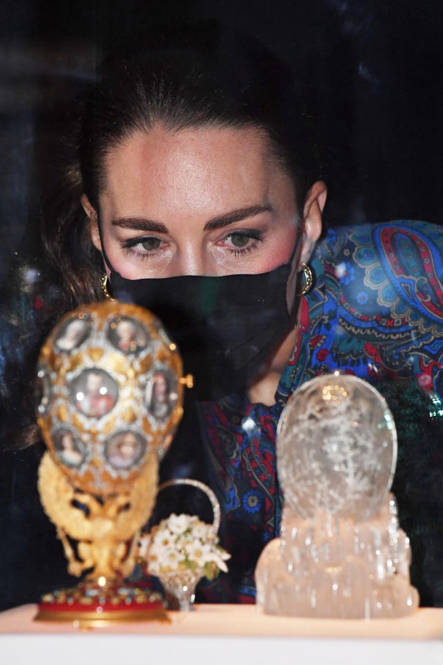 Duchess of Cambridge visit to Faberge exhibition