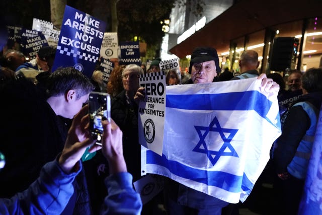 Campaign Against Antisemitism rally – London