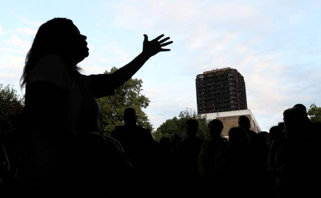 Scores were killed in the west London inferno (Jonathan Brady/PA)