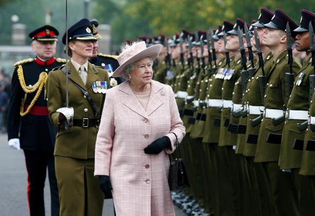 The Queen meets Royal Engineers