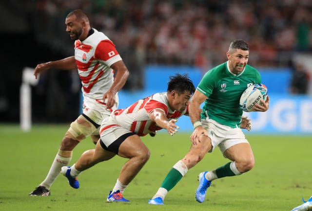 Rob Kearney played at three World Cups, including last year's tournament in Japan 
