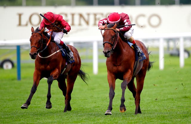 The Lir Jet (left) edged out Golden Pal at Royal Ascot