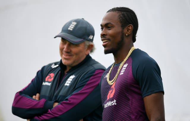 Head coach Chris Silverwood (left) says Jofra Archer (right) returns with a clean slate.