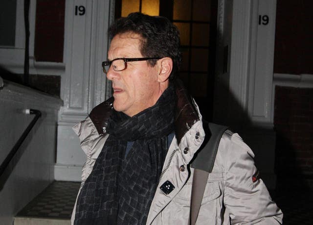 Fabio Capello pictured following his resignation
