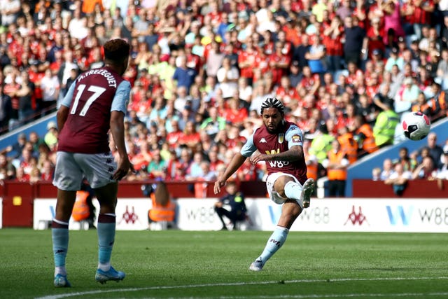Douglas Luiz scored what proved to be a consolation for Villa 