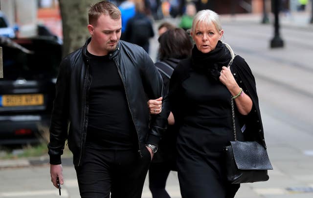 Deborah Lowe arrives at Minshull Street Crown Court in Manchester (Peter Byrne/PA)