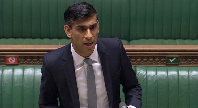 Chancellor Rishi Sunak