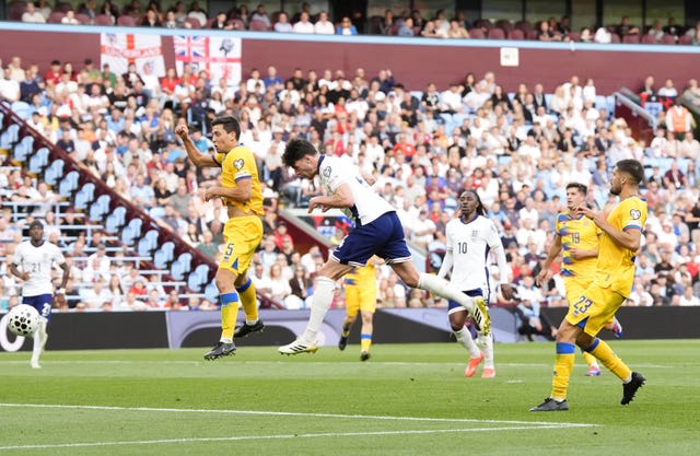 Declan Rice scores England's second goal