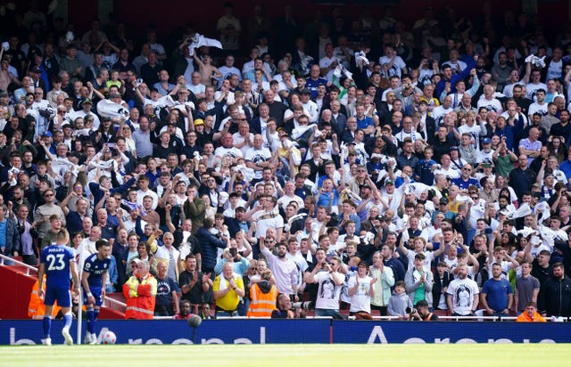 Leeds pulled a goal back from a rare corner