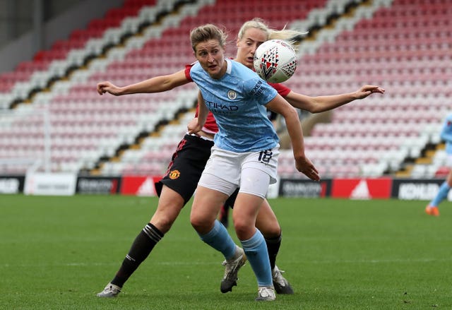 White (front) joined City in 2019 after leaving Birmingham (Martin Rickett/PA).