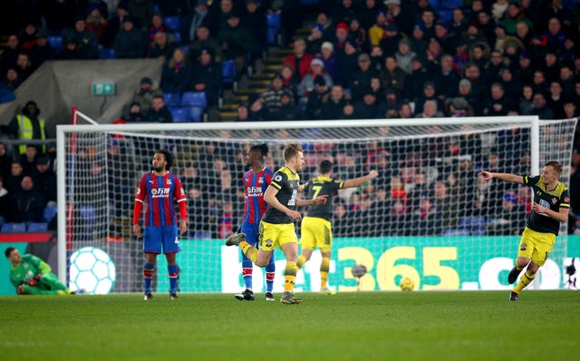 Stuart Armstrong, centre, was on target for Southampton on Tuesday