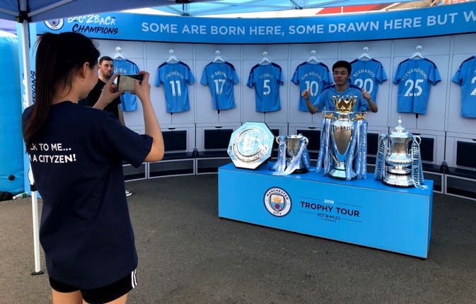 Manchester City swept all before them domestically last season