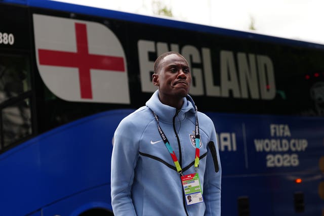 Trevoh Chalobah arrives ahead of the FIFA World Cup 2026 quarter-final