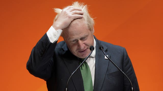 Former prime minister Boris Johnson