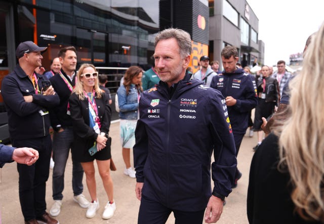 Christian Horner in the F1 paddock