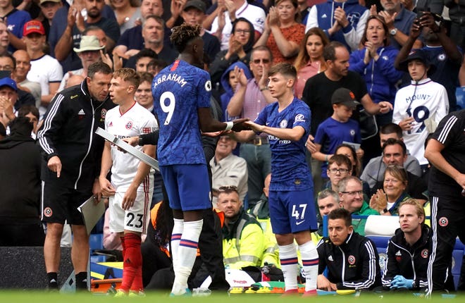 Billy Gilmour came on for Chelsea