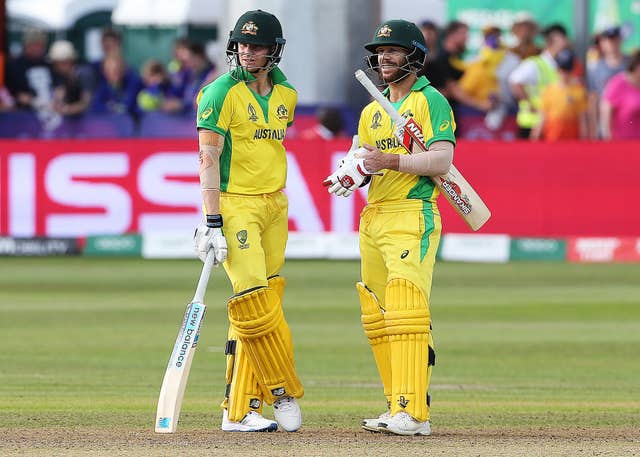 Steve Smith, left, and Warner have been jeered around the grounds (Mark Kerton/PA)