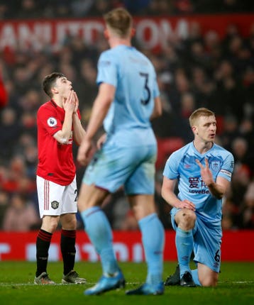 Manchester United were 14 points behind Leicester after January's home loss to Burnley