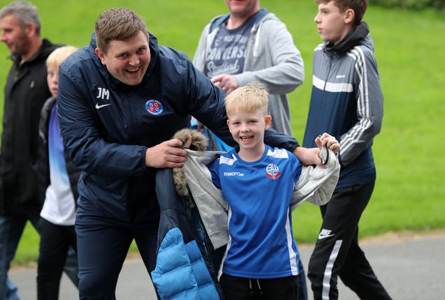 Bolton fans were in good spirits
