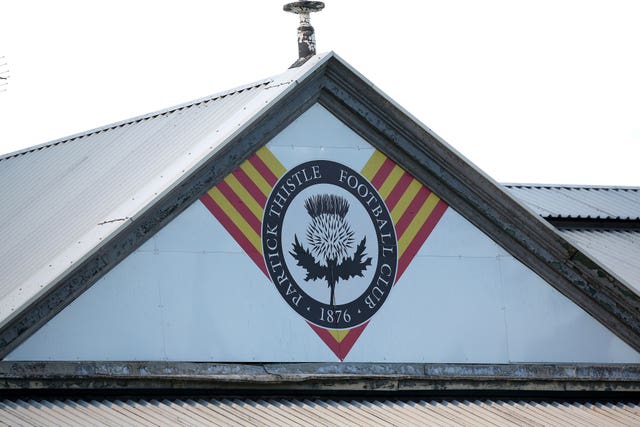 Partick Thistle were relegated from the Scottish Championship 