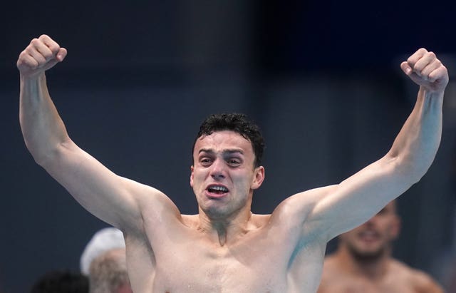 James Guy celebrated a