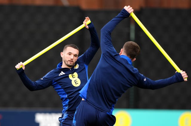 John McGinn in training