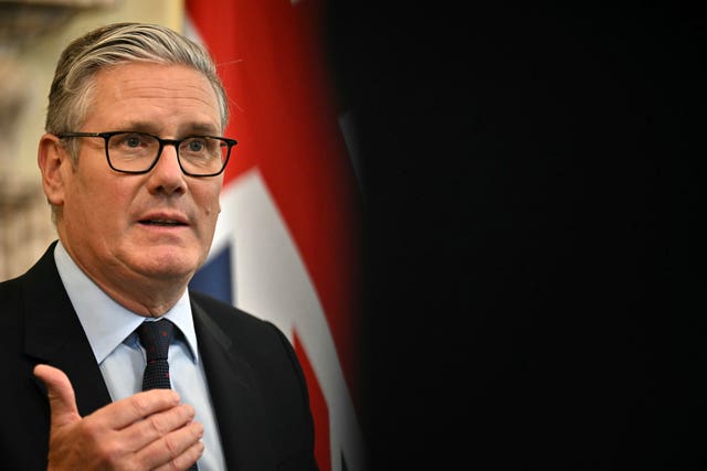 Prime Minister Sir Keir Starmer hosts a roundtable at 10 Downing Street in central London, with NHS trust CEOs who have delivered some of the largest reductions in waiting times across the country