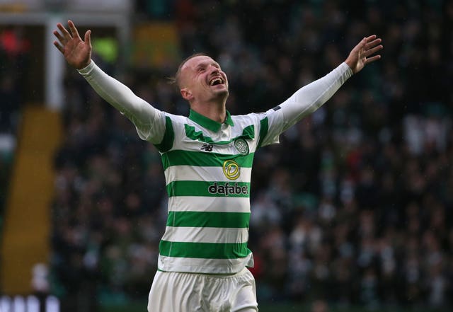 Leigh Griffiths hit a hat-trick in a 5-0 win over St Mirren in what proved to be Celtic's final game of the season 