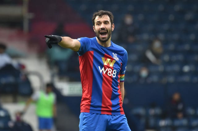 Crystal Palace’s Luka Milivojevic featured in the win over Sheffield United