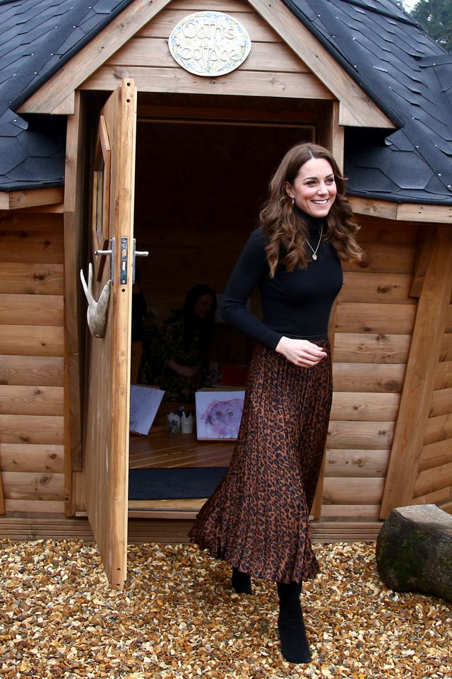 The duchess during her tour of the children's centre