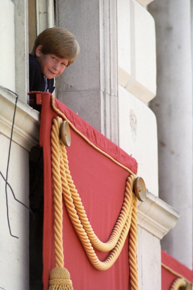 Harry watching Trooping the Colour