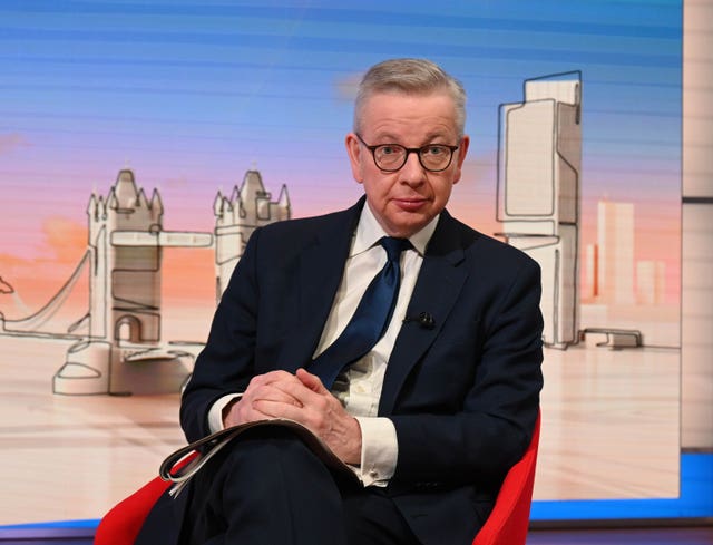 Levelling Up Secretary Michael Gove