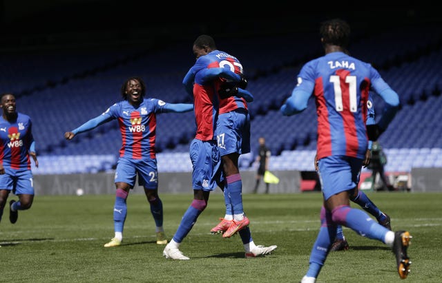 Crystal Palace celebrate a goal