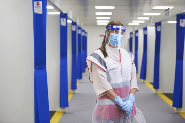 Pre-departure rapid Covid-19 testing facility at Heathrow