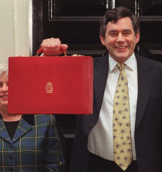 gordon brown/budget box