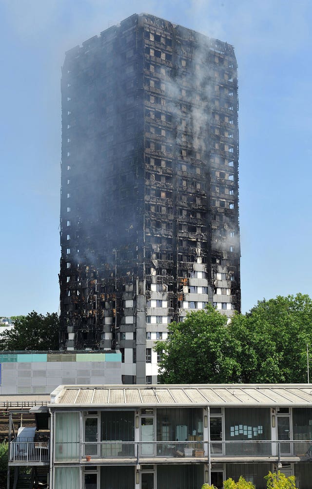 Tower block fire in London