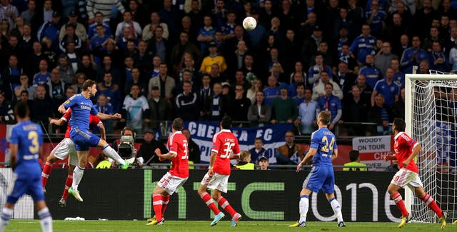 Branislav Ivanovic heads home the winner in the third minute of injury time