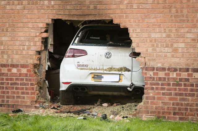 House car crash - York