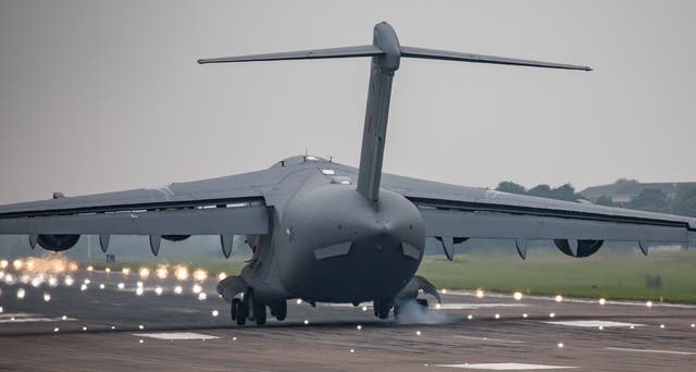 An RAF C-17 at Brize Norton