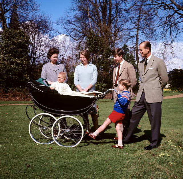 The Queen and the Duke of Edinburgh with their four children - Edward, Anne, Charles and Andrew (PA)